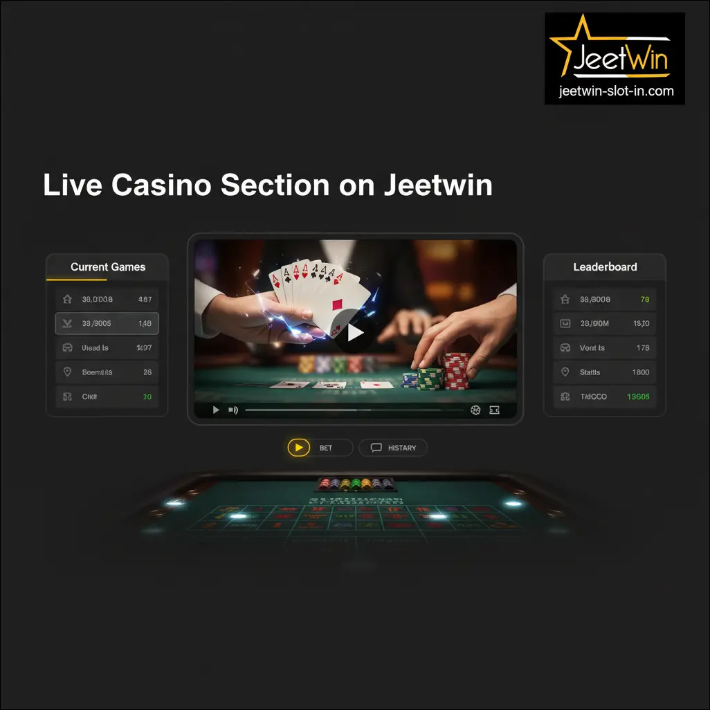 Live Casino Section on Jeetwin